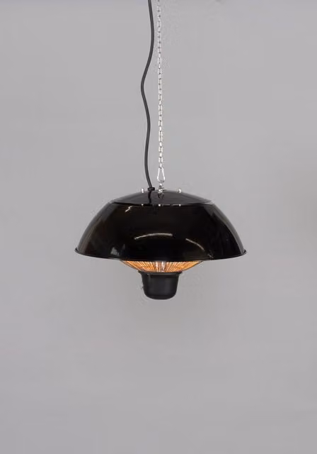 BHS Lighting 1500W LED Ceiling Pendant Patio Heater in Black