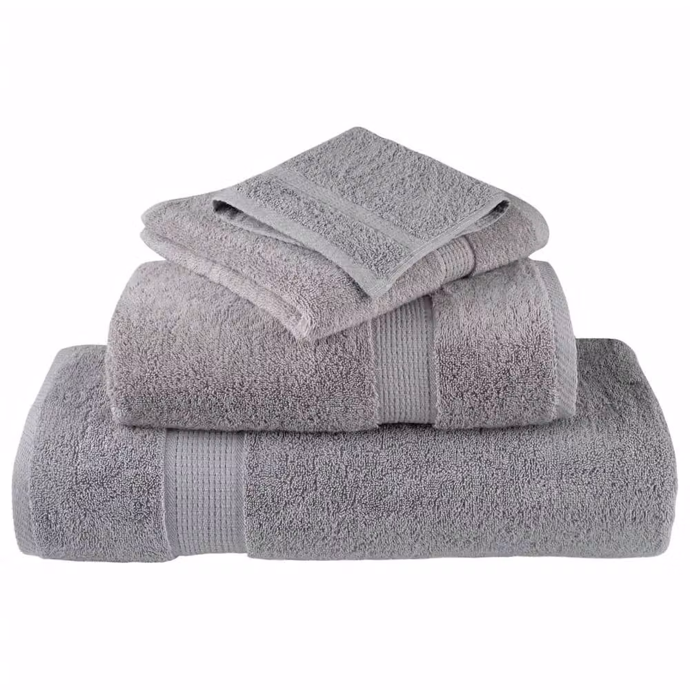 Berkfield Home SOLUND 8 Piece Premium Grey Cotton Terry Towel Set, 600 gsm – 3