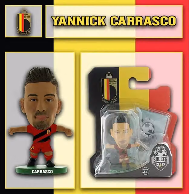 SoccerStarz Yannick Carrasco Belgium New Kit Mini Figure, Red, Height: 5 cm
