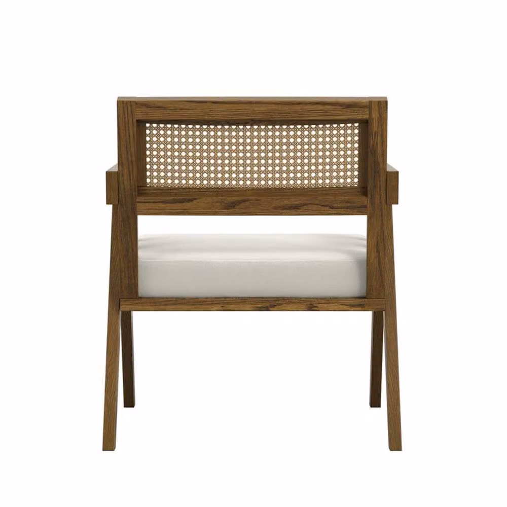 Lemon Pavilion Furniture Arizona Indoor Chair in Ecru and Smoked Light Brown Pine, W: 63 cm, D: 63 cm, H: 74 cm – 2