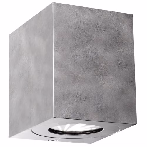 Nordlux Canto LED Outdoor Wall Light in Silver Galvanised Steel, IP44 Maritime Rated