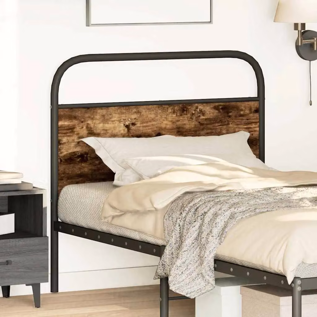 Berkfield Home Smoked Oak Headboard in Brown, Width: 90 cm – 2