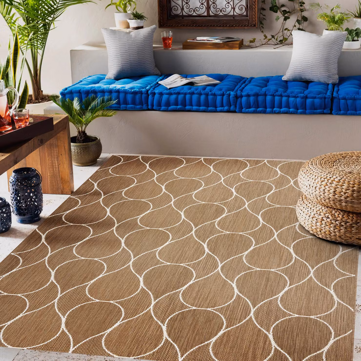 RugsX Flat Weave Beige Rectangular Rug, W: 160 cm, L: 230 cm – 3