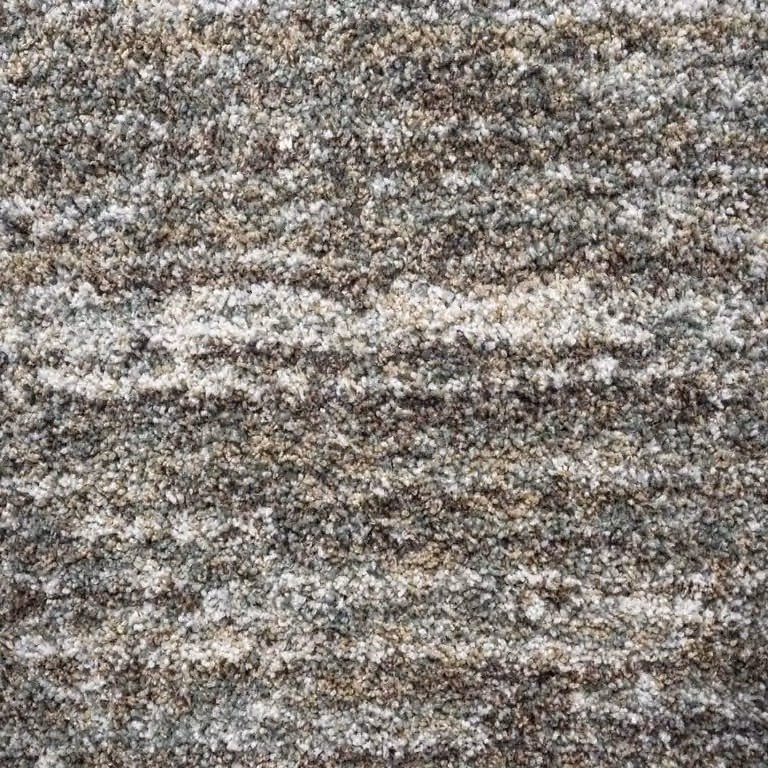 The Rug Shop UK Modern Shaggy Striped Area Rug in Green, W: 200 cm, D: 290 cm