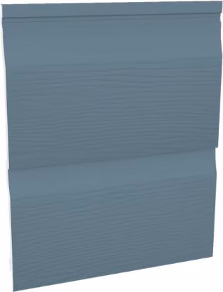 Freefoam PVC-U Embossed Double Shiplap Cladding Board, Blue, Pack of 2, Width: 33.3 cm, Length: 5 m