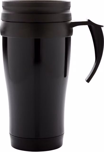 XD Design Stainless Steel Mug with Lid, Black, 350ml