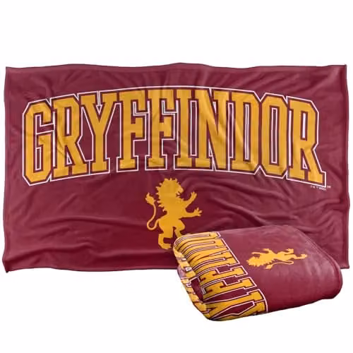 LOGOVISION Harry Potter Gryffindor Arched Lion Super Soft Fleece Throw Blanket, Multicolour – 1