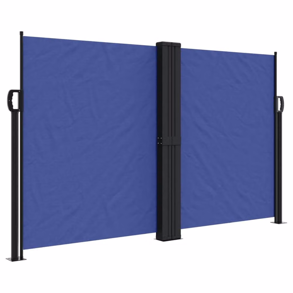 Berkfield Home Retractable Single Side Awning in Blue, W/D/H: 1000 x 140 cm – 3