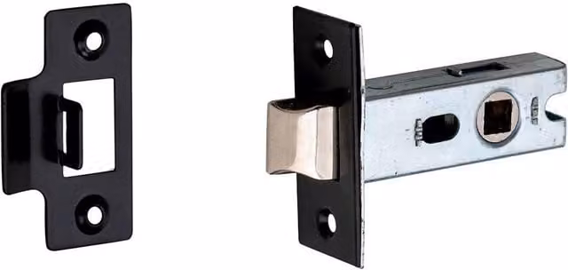 Golden Grace Matt Black Tubular Latch Door Handles