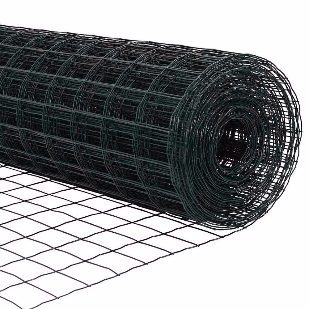 Berkfield Home Euro Fence with 13 Round Posts, 0.4 x 50 m, Galvanised Steel, Green – 7