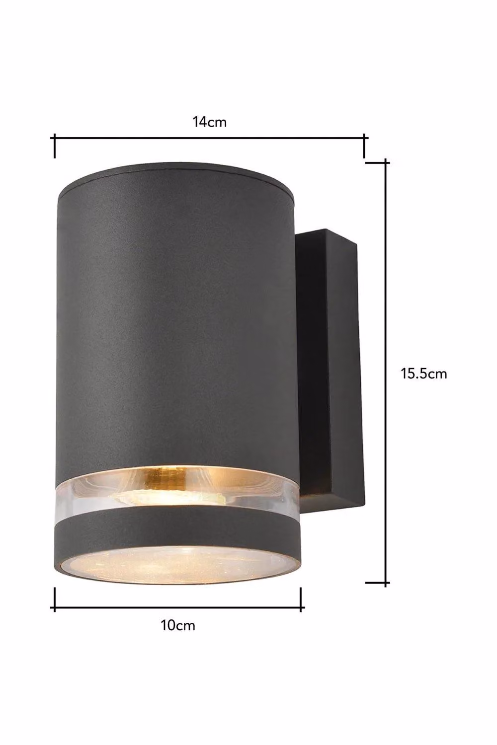 BHS Lighting Cinder Outdoor Down Wall Light in Grey – 4