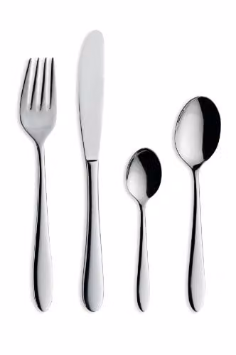 Amefa Monogram Sure 16 Piece Stainless Steel Cutlery Set for 4 in Silver with Polished Finish – 1
