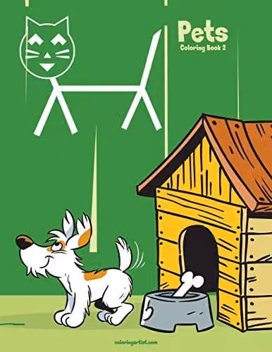 Pets Coloring Book 2 Multicolour Paper Edition