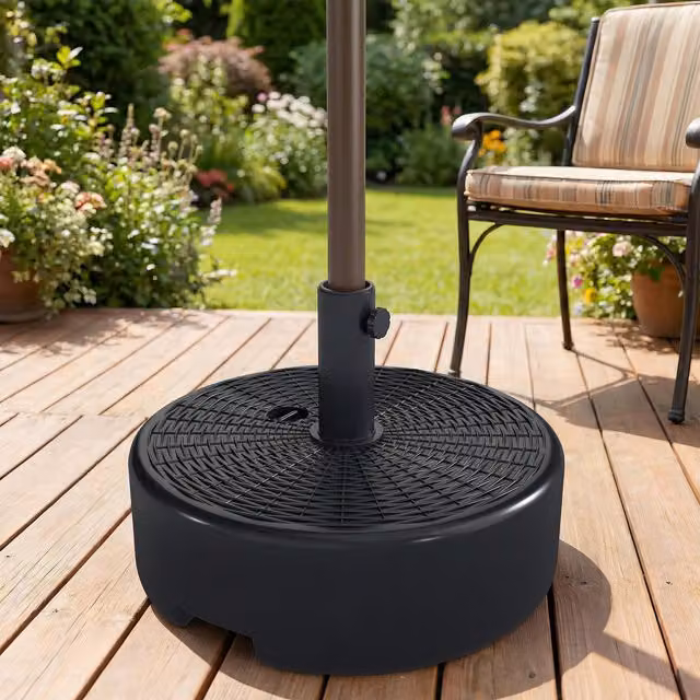 Outsunny Sand Filled Parasol Base, Black