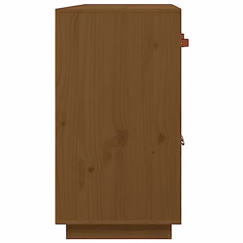 vidaXL Rustic Solid Wood Pine Sideboard, Honey Brown, W/D/H: 98.5 x 40 x 75 cm – 3