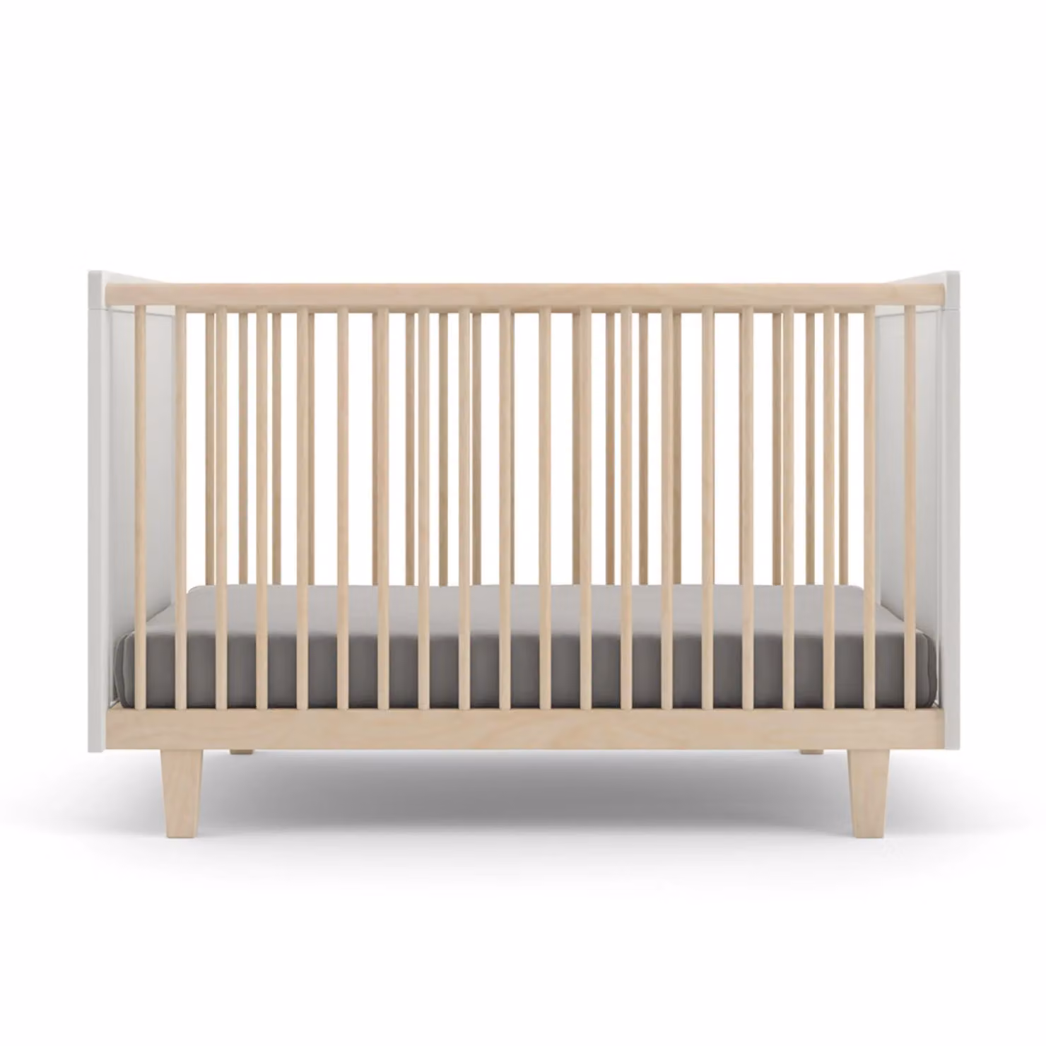 Oeuf NYC Rhea Cot Bed in White and Birch – 2