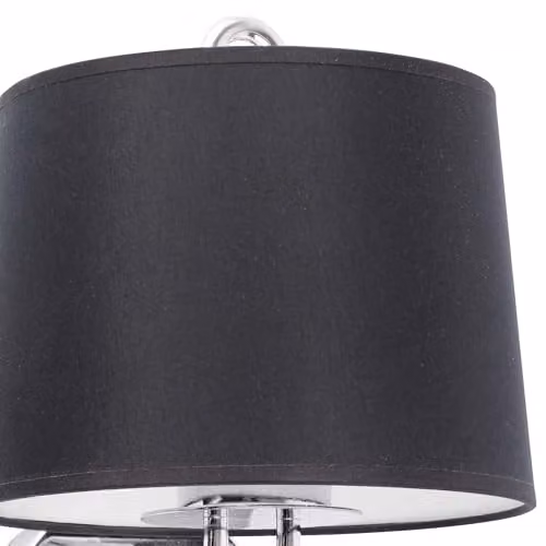 Netlighting Montreal Wall Lamp with Reading Light in Chrome and Black Shade – 3