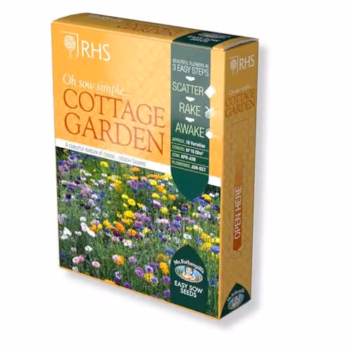 Mr Fothergill's RHS Cottage Garden Mixed Flower Seeds, Multicolour, 20g