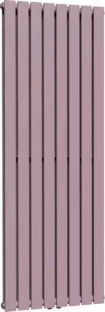 Lux Heat Flat Coloured Vertical Radiator in Lavender Mist, H: 160 cm, W: 56 cm