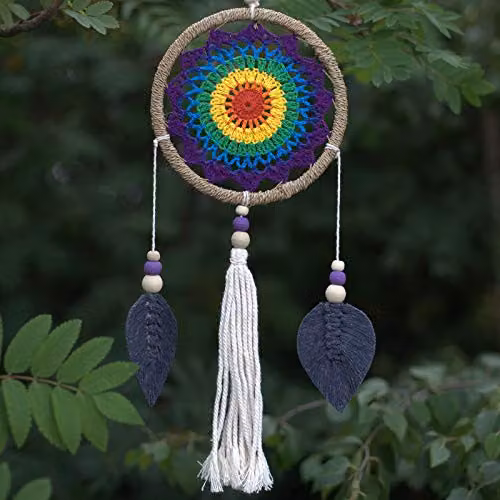 KDMD Rainbow Elemental Spirits Medium Dream Catcher in Multicolour Boho Mandala Design – 4
