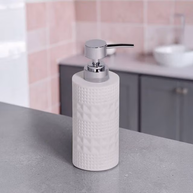 Showerdrape Maison Liquid Soap Dispenser in Green or White Shimmer – 1