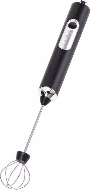 NESTLUNE Rechargeable Milk Frother Whisk in Black for Coffee, Latte and Hot Chocolate, H 100 cm x W 15 cm x D 15 cm