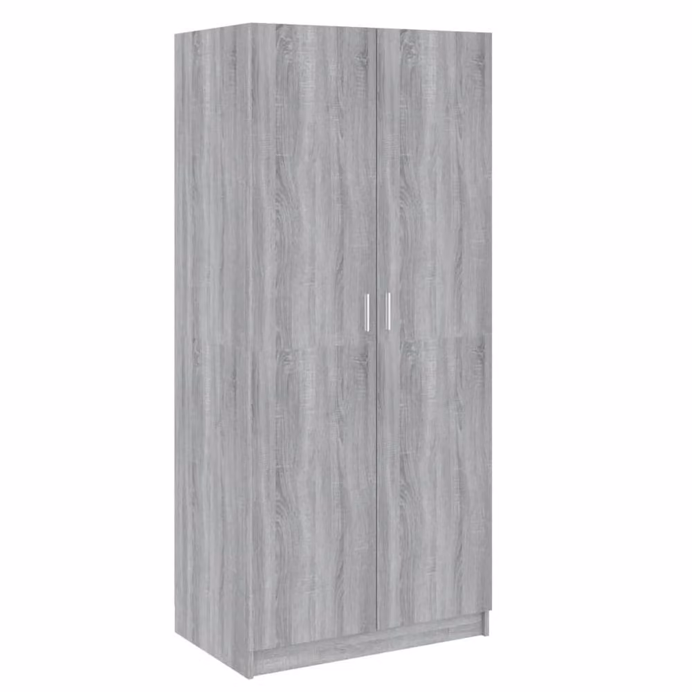 Berkfield Home Sonoma Grey Wardrobe W/D/H: 80 x 50 x 180 cm – 2