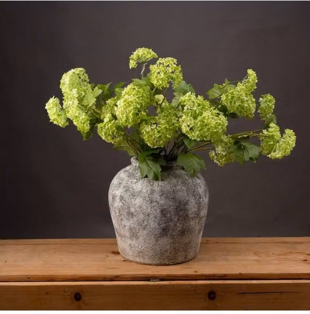 KDMD Green Viburnum Spray Mixed Spring Floral Foliage for Tabletop Arrangements