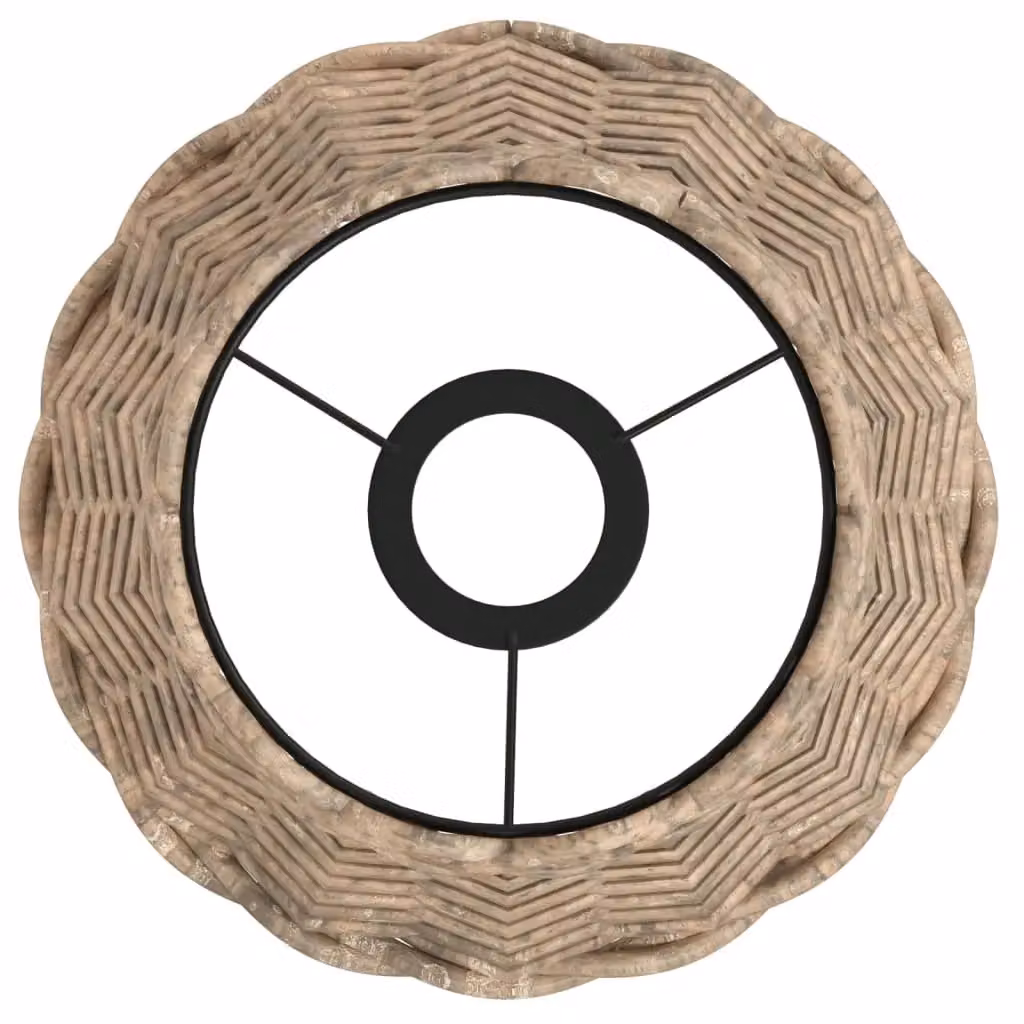 Berkfield Home Brown Wicker Ceiling Lamp Shade, Cone Shape, W: 20 cm, H: 15 cm – 3