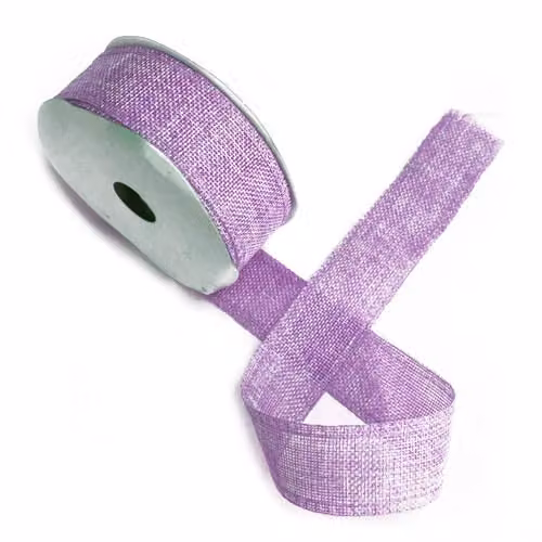 KDMD Natural Texture Textile Ribbon, Purple, Width: 3.8 cm, Length: 20 m