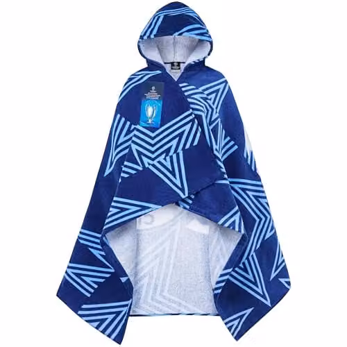 Get Trend Manchester City FC Hooded Cotton Towel for Boys in Blue – 1