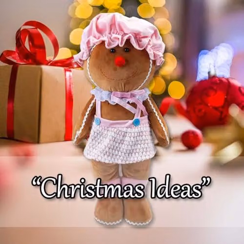 VFM e-Store Christmas Standing Gingerbread Decoration, Pink, H 50 cm x W 24 cm – 5