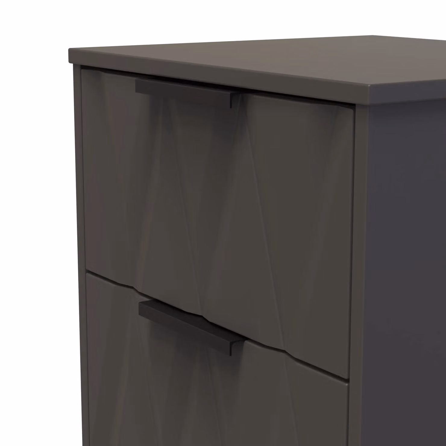 Ready Assembled 2 U Washington 3 Drawer Bedside Cabinet in Dark Grey – 3