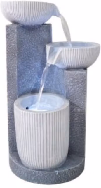 Altico Cascade Mains Power Tabletop Water Feature in Grey