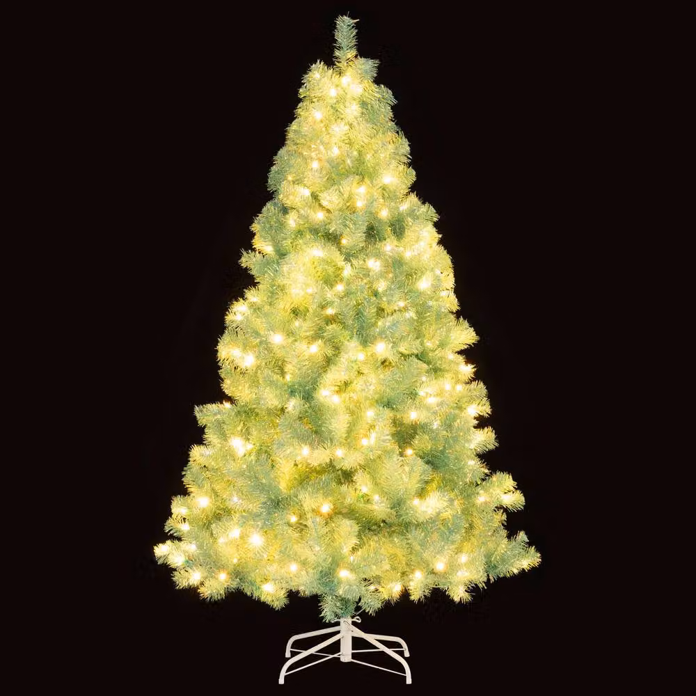 Costway 6ft Green Artificial Hinged Christmas Tree with 688 Branch Tips – 5