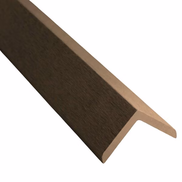 Heritage Timbosite Oak Grain Wood Edging Trim, Brown, H x W x L: 55 mm x 55 mm x 3660 mm