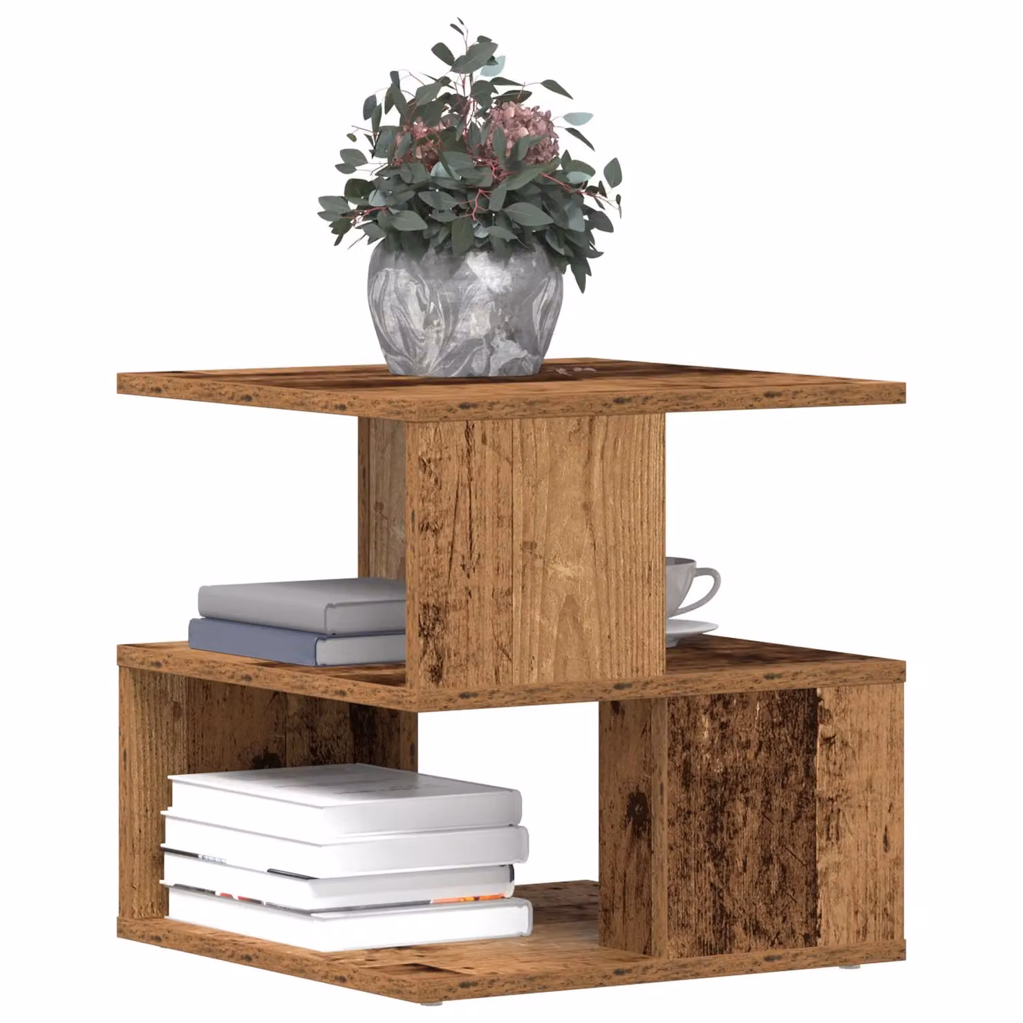 Berkfield Home Square Side Table in Brown, W/D/H: 40 x 40 x 40 cm – 3