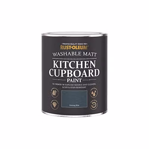 Rust-Oleum Matt Blue Kitchen Cupboard Paint, 750ml – 3