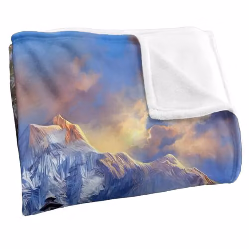 JQ Licensing En Winter Cabin Super Soft Fluffy Fleece Throw Blanket, Multicolour, W: 91 cm, D: 147 cm – 2