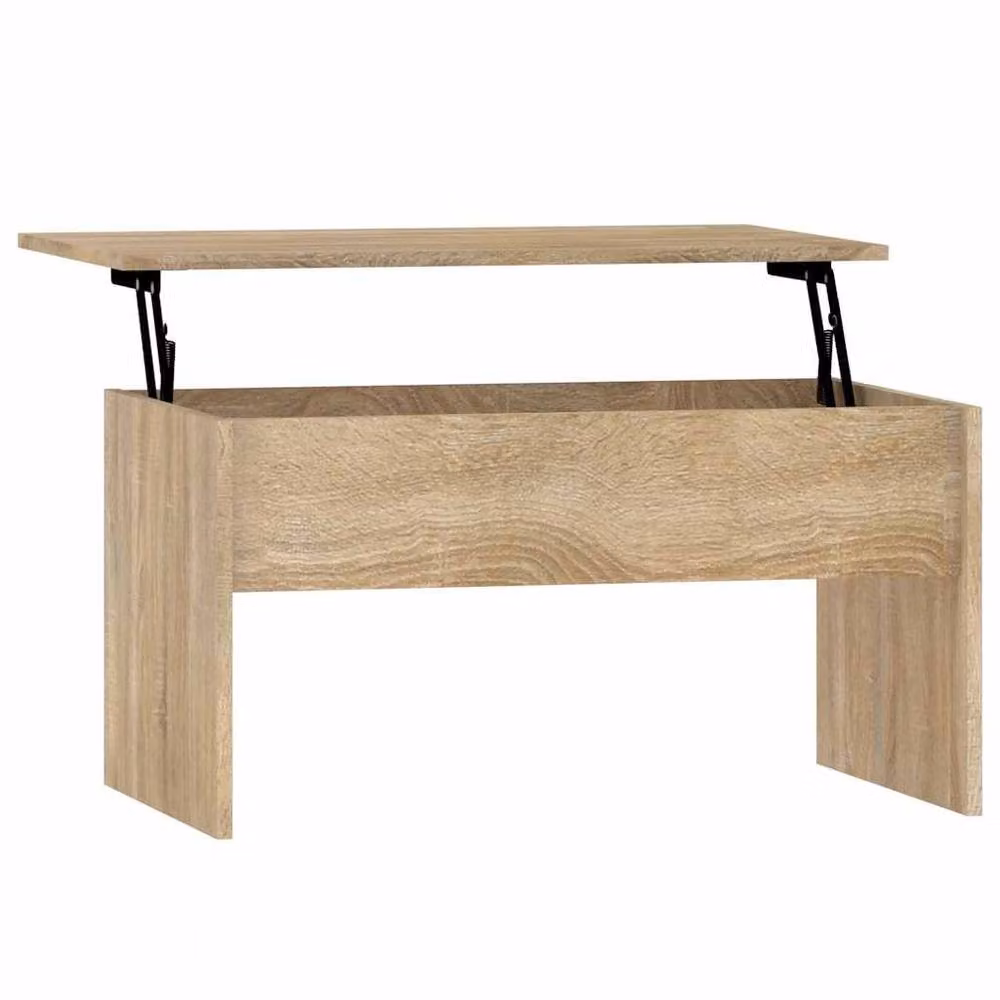 Berkfield Home Modern Sonoma Oak Coffee Table with Lift Mechanism, W/D/H: 80 x 50.5 x 41.5 cm – 3