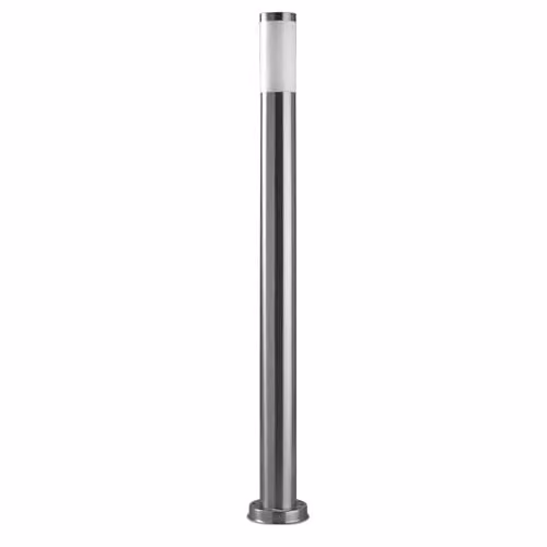 Netlighting Koral 1 Light Outdoor Bollard Light in Grey and Silver, IP55 Rated – 1