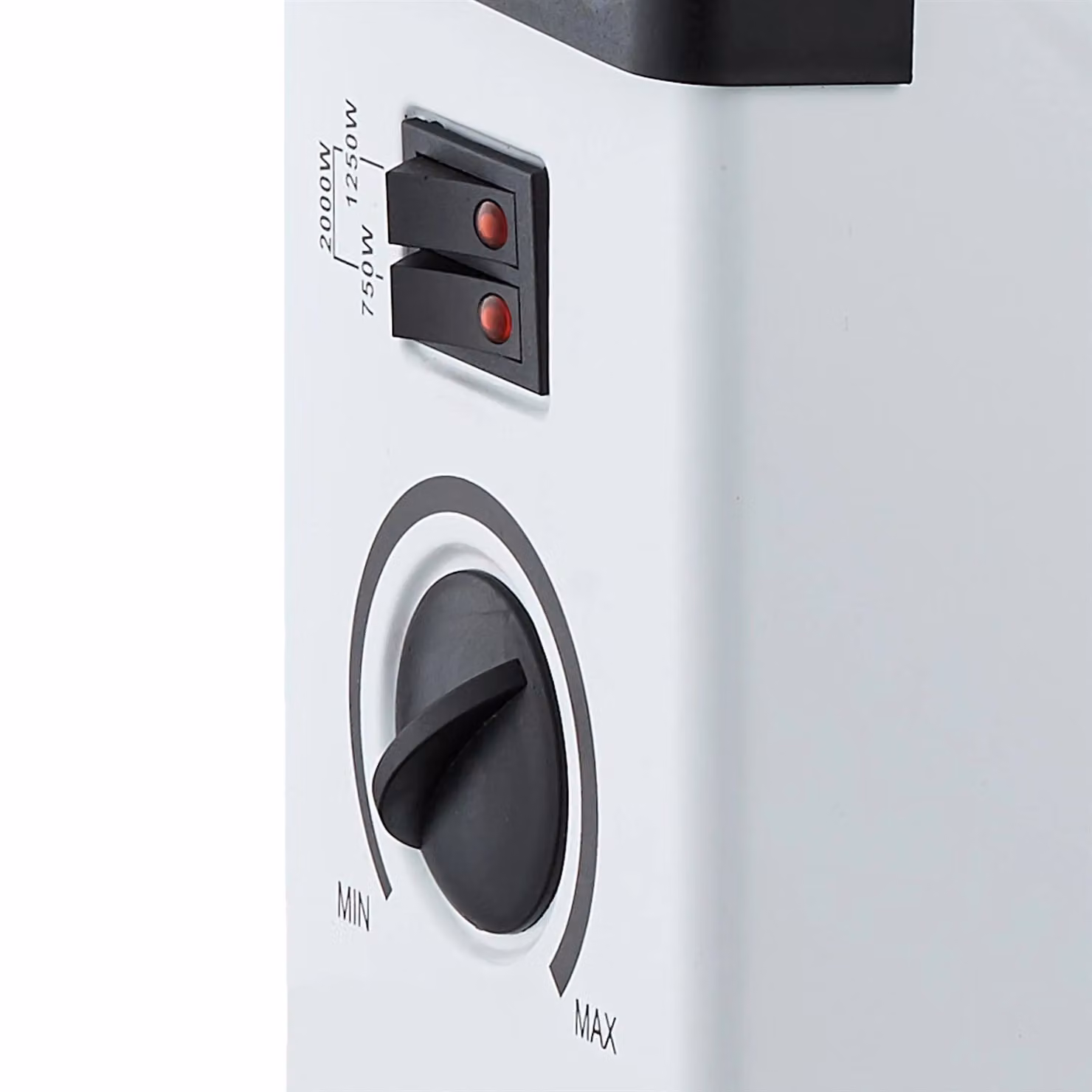 Igenix IG5200 Portable 2000W Electric Convector Heater with Adjustable Thermostat and Overheat Protection, White – 2