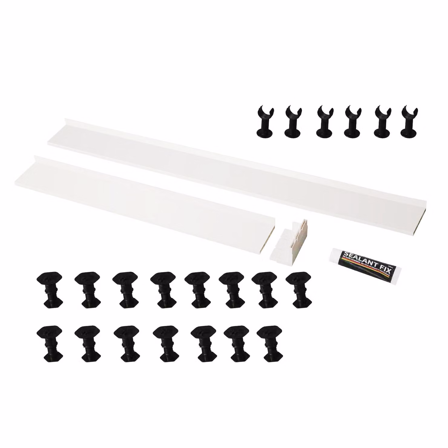 Royal Bathrooms Apex Riser Kit for Rectangular or Square Shower Enclosure Trays, White, 1100 to 1400mm