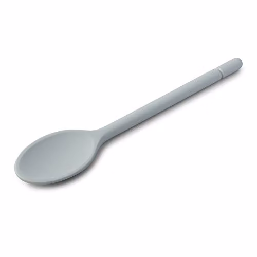 Zeal Silicone and Stainless Steel Non-Stick Cooking Spoon in Blue, 30 cm – 1