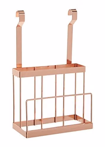 Premier Housewares Sorello Hanging Knife Storage Rack, Gold, W/D/H: 12 x 24 x 39 cm