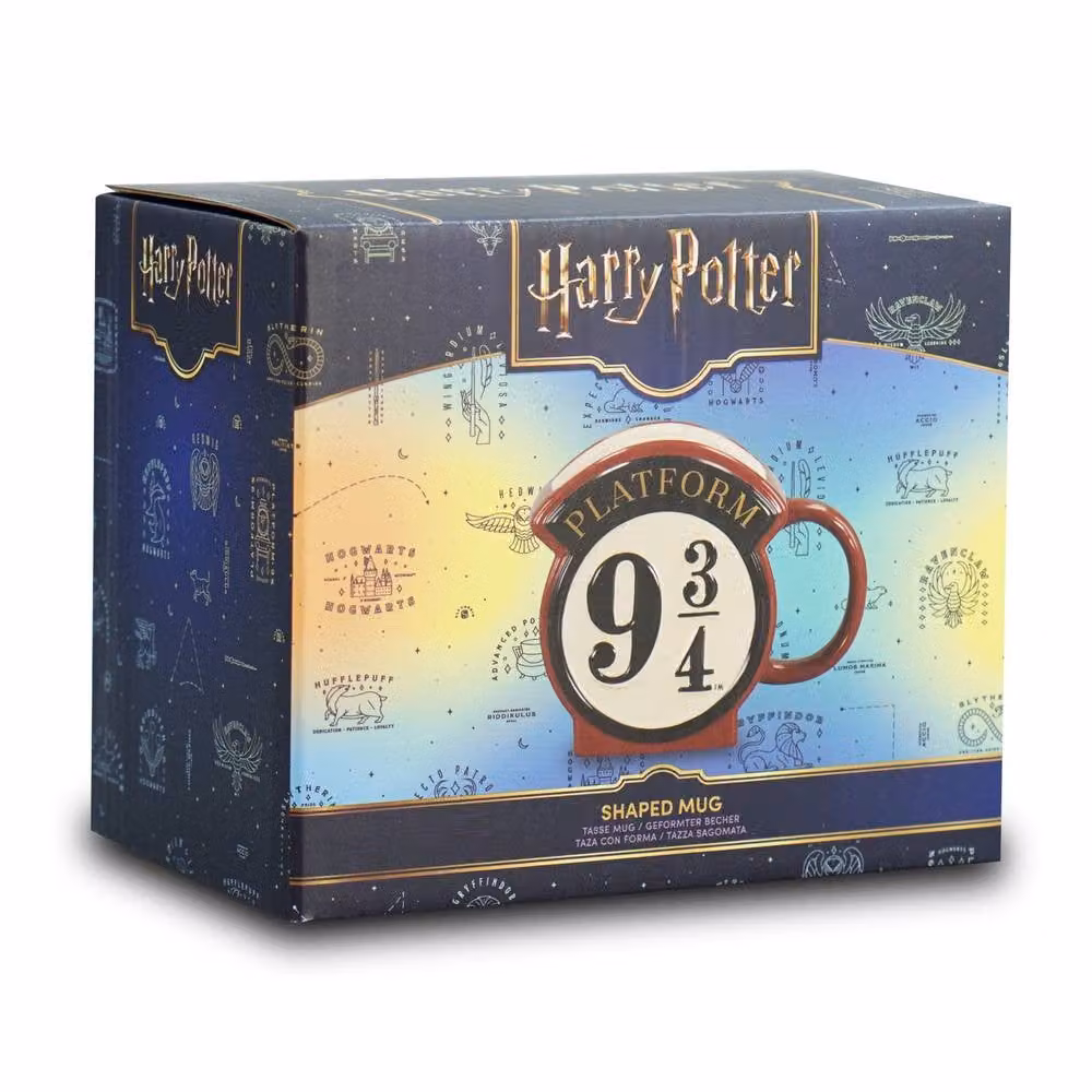 Half Moon Bay Harry Potter Platform 9 3/4 Ceramic Mug, 400ml, Red and Multicolour – 3