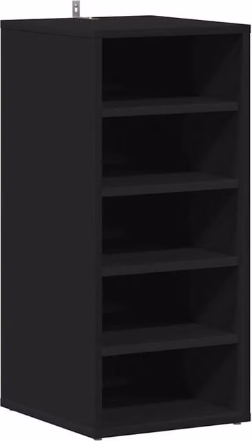 Berkfield Home Classic Shoe Cabinet in Black, W/D/H: 31.5 x 35 x 70 cm – 1