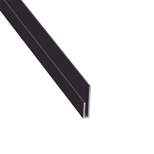 ARP Aluminium Soffit J Trim, Black (9005 Matt), W/D/H: 40 x 20 mm, Length: 3 m