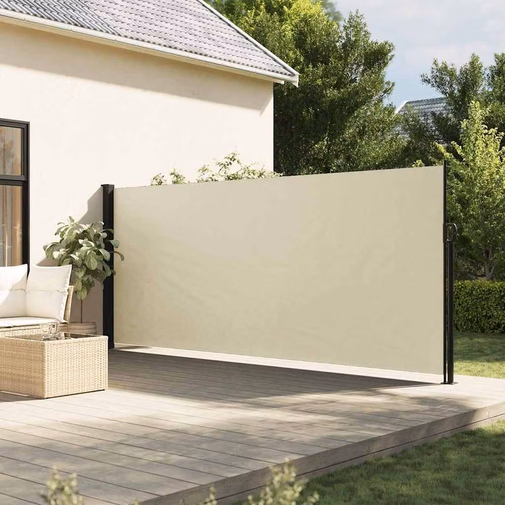 Berkfield Home Retractable Side Awning in Cream, W/H: 600 x 180 cm – 2