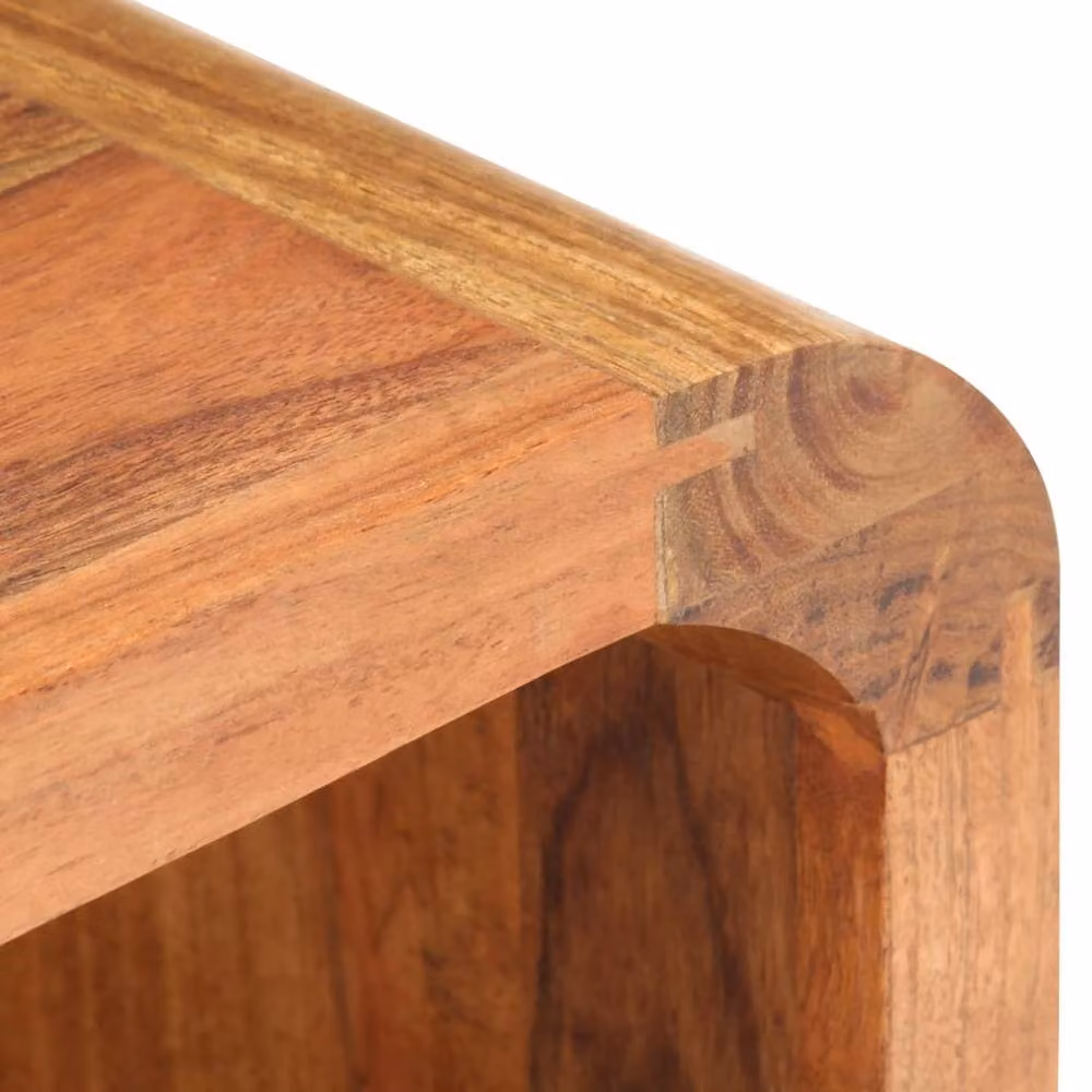 Berkfield Home Solid Acacia Wood Bedside Table in Brown, W/D/H: 40 x 30 x 60 cm – 3
